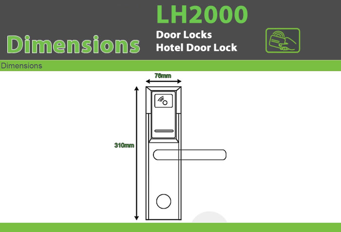 LH2000 Access Control Hotel Door Lock